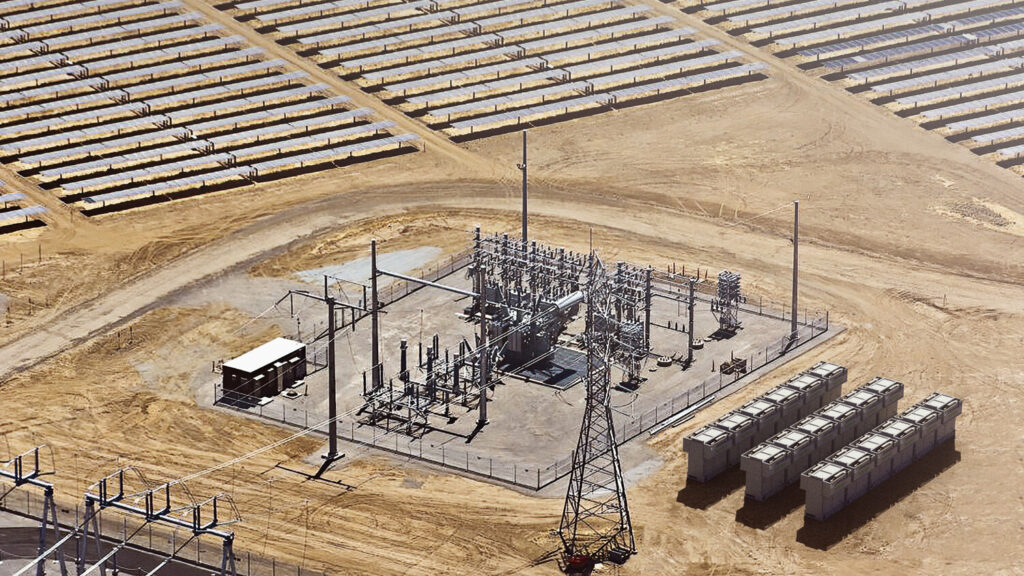 PowerCore™ units providing generative power in solar panel field